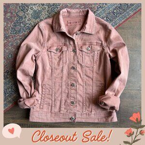Maurices Dusty Rose Pink Jean Jacket size small
